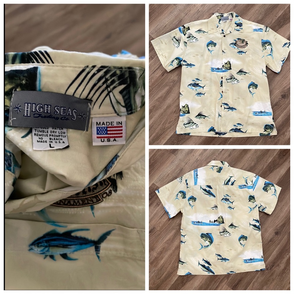 high seas 42nd anual international roosterfish tournament shirt.